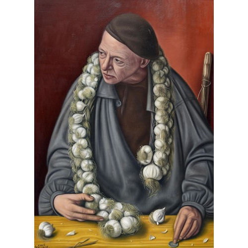 AIM� VICTOR BARRAUD : Portrait de M. Bachelin ou Le marchand d'ail (DOBIASCHOFSKY AUKTIONEN AG)