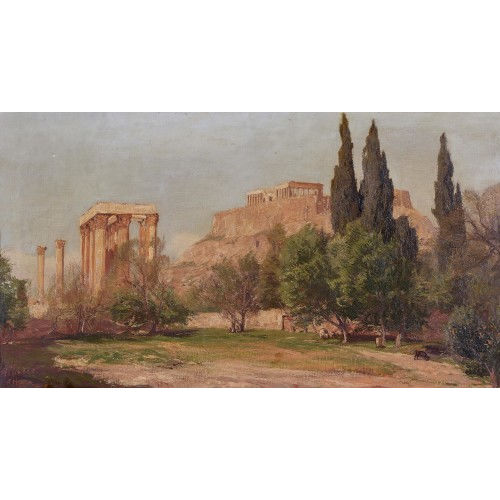 GEORG MACCO : Das Olympieion mit Akropolis (DOBIASCHOFSKY AUKTIONEN AG)