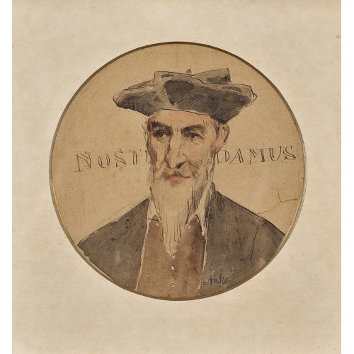 ALBERT ANKER : 'Nostradamus' (Fayence-Entwurf) (DOBIASCHOFSKY AUKTIONEN AG)