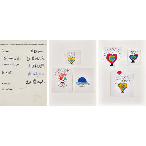 NIKI DE SAINT PHALLE : Le coeur. / Le chapeau. / La mort joyeuse (DOBIASCHOFSKY AUKTIONEN AG)