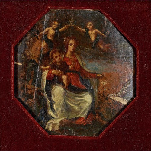 18. JH. ITALIEN : Maria mit Jesuskind (DOBIASCHOFSKY AUKTIONEN AG)