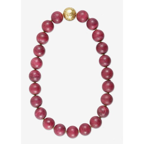 JASPIS-DIAMANT-COLLIER : (DOBIASCHOFSKY AUKTIONEN AG)