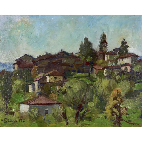 ANGELO GIORGETTI : Dorf im S�dtessin (DOBIASCHOFSKY AUKTIONEN AG)