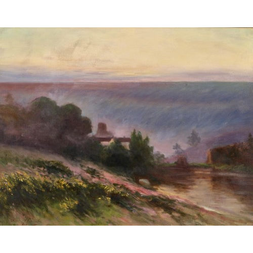 FAUSTO GIUSTO : Uferlandschaft (DOBIASCHOFSKY AUKTIONEN AG)