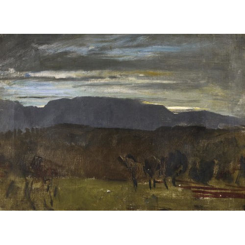 HANS SANDREUTER : H�gelige Landschaft mit B�umen (DOBIASCHOFSKY AUKTIONEN AG)
