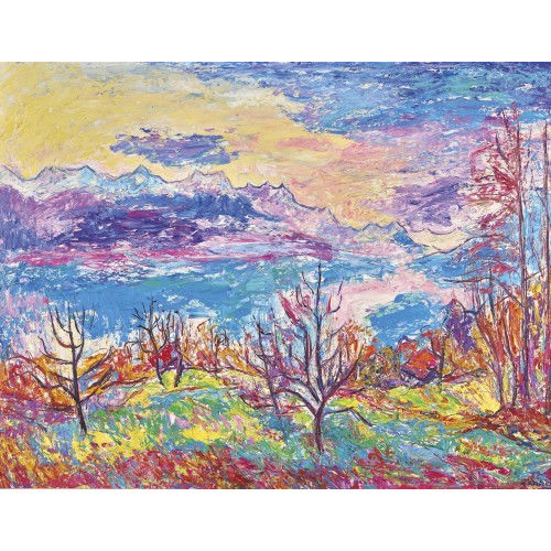 MARTIN PETER FLCK : Herbst am Brienzersee (DOBIASCHOFSKY AUKTIONEN AG)