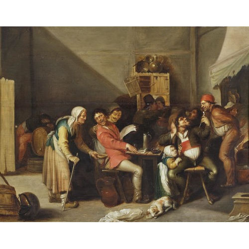 ADRIAEN BROUWER : Wirtshausszene (DOBIASCHOFSKY AUKTIONEN AG)