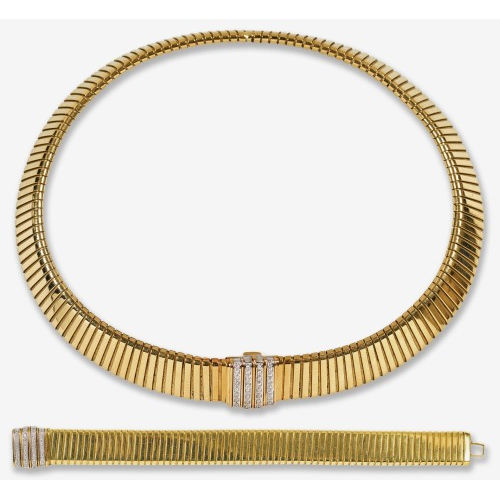 GOLD-DIAMANT-SET : (DOBIASCHOFSKY AUKTIONEN AG)