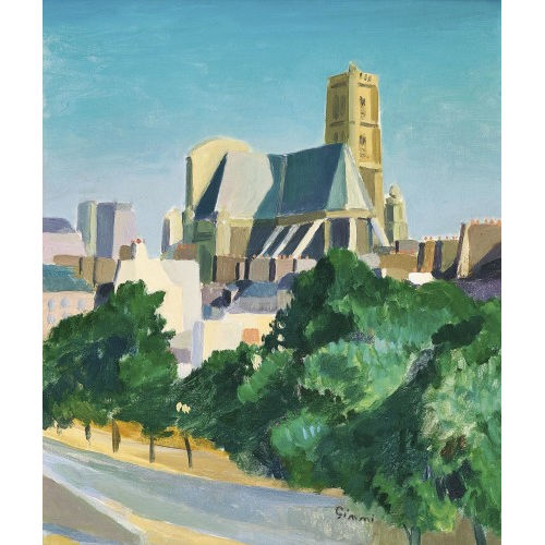 WILHELM GIMMI : '�glise Saint-Gervais, Paris' (DOBIASCHOFSKY AUKTIONEN AG)