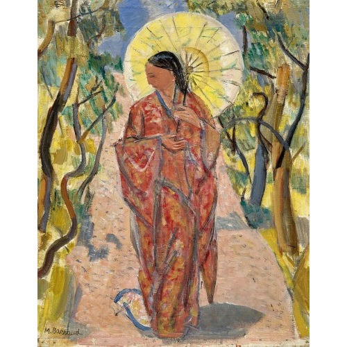 MAURICE BARRAUD : Japonaise � l'ombrelle (DOBIASCHOFSKY AUKTIONEN AG)