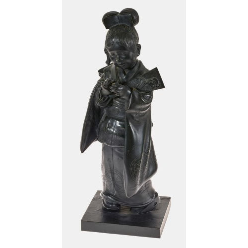 UM 1920 JAPAN : Kleines M�dchen mit F�cher (DOBIASCHOFSKY AUKTIONEN AG)