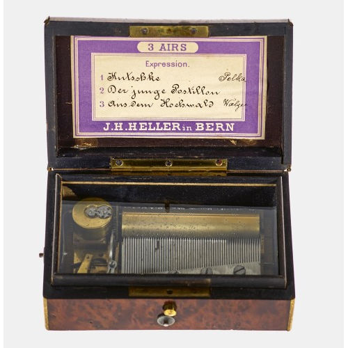 WALZENSPIELDOSE : Bern, 2. H�lfte 19. Jh. (J.H. Heller) (DOBIASCHOFSKY AUKTIONEN AG)