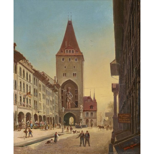 GOTTFRIED ST�HLY-RYCHEN : 1. Christoffelturm in Bern. 2. Berner M�nster (DOBIASCHOFSKY AUKTIONEN AG)