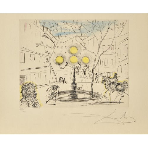 SALVADOR DAL� : 'Place F�rstenberg' (DOBIASCHOFSKY AUKTIONEN AG)