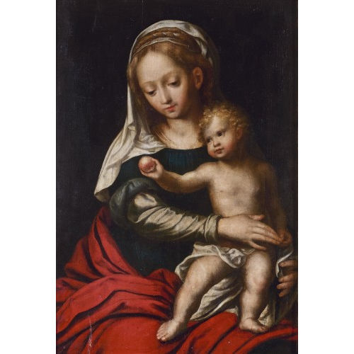 CORNELIS VAN CLEVE : Madonna mit Kind (DOBIASCHOFSKY AUKTIONEN AG)