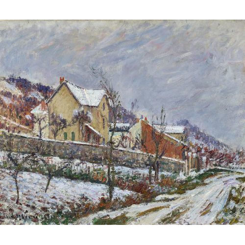 GUSTAVE LOISEAU : 'Village dans la neige' (DOBIASCHOFSKY AUKTIONEN AG)