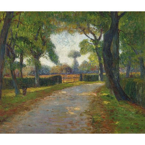 GUSTAVE LOISEAU : 'Enclos et chemin' (DOBIASCHOFSKY AUKTIONEN AG)