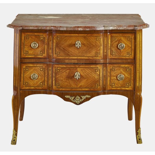 KOMMODE '� TABLIER' : Transition, Paris, um 1750-1780 (Jean-Baptiste Hedouin) (DOBIASCHOFSKY AUKTIONEN AG)