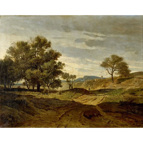 PIERRE GUSTAVE GIRARDON : Weg in weiter Landschaft (DOBIASCHOFSKY AUKTIONEN AG)