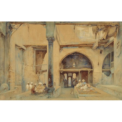 CHARLES PIERRON : Orientalische Kaffeehausszene (DOBIASCHOFSKY AUKTIONEN AG)