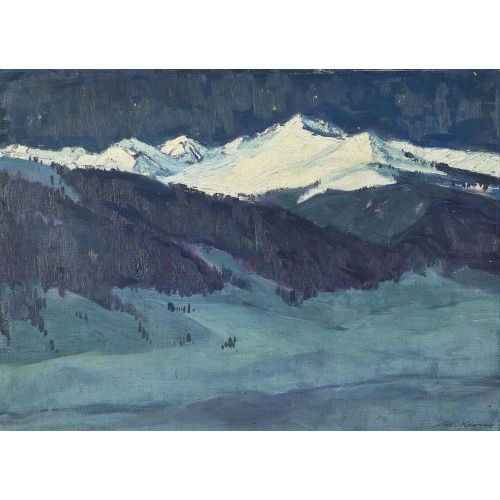 ADOLF KRON : Winterliche Berglandschaft (DOBIASCHOFSKY AUKTIONEN AG)