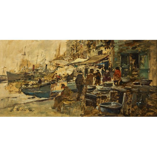 EZELINO BRIANTE : 'Napoli, S. Lucia' (DOBIASCHOFSKY AUKTIONEN AG)