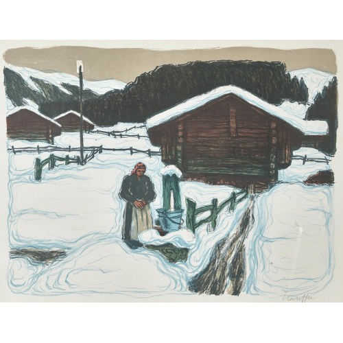 FRED STAUFFER : Am Brunnen (DOBIASCHOFSKY AUKTIONEN AG)