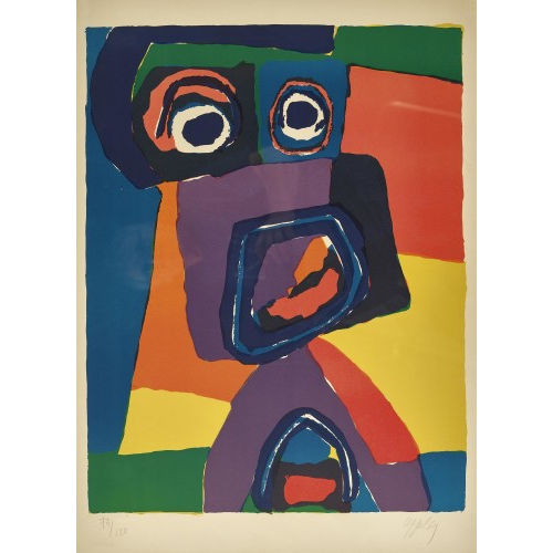 KAREL APPEL : 'Le chanteur inconnu' (DOBIASCHOFSKY AUKTIONEN AG)