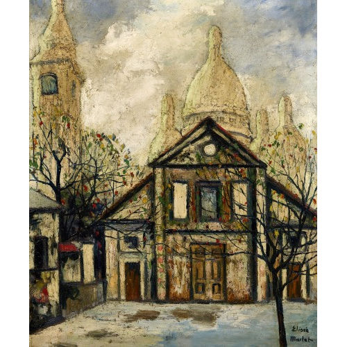 ELIS�E MACLET : Rue � Montmartre et Sacr� Coeur (DOBIASCHOFSKY AUKTIONEN AG)