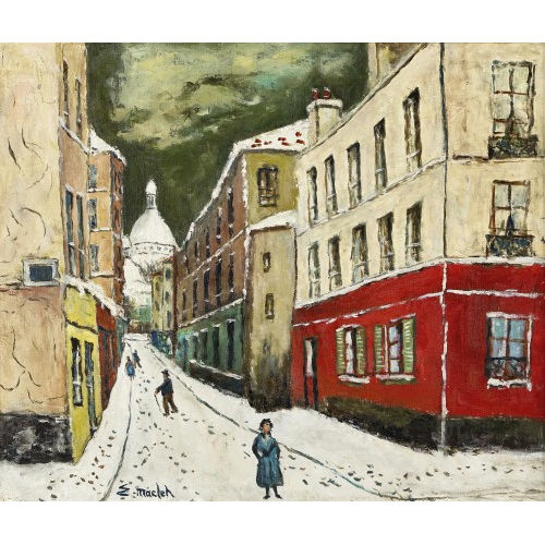 ELIS�E MACLET : 'Rue St. Rustique, Montmartre' (DOBIASCHOFSKY AUKTIONEN AG)