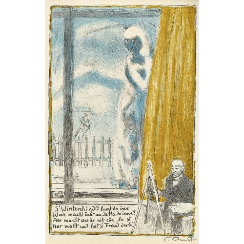 CUNO AMIET : 'Selbstbildnis vor der Staffelei' (DOBIASCHOFSKY AUKTIONEN AG)