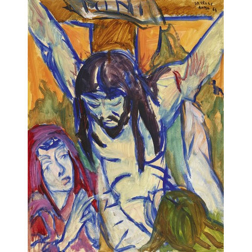 ANGELO SAVELLI : Christus am Kreuz (DOBIASCHOFSKY AUKTIONEN AG)