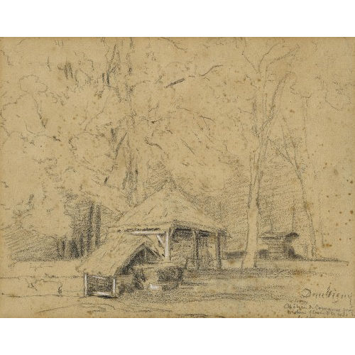 CHARLES FRAN�OIS DAUBIGNY : Entre les arbres (DOBIASCHOFSKY AUKTIONEN AG)