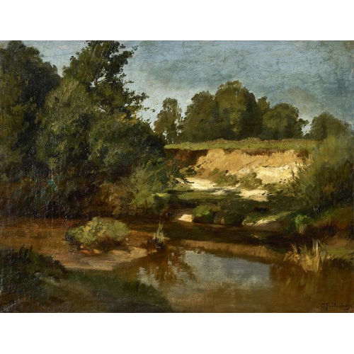 OTTO FR�LICHER : Sommerliche Flusslandschaft (DOBIASCHOFSKY AUKTIONEN AG)