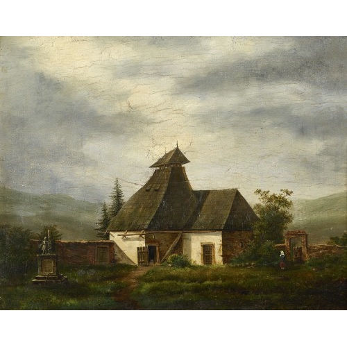19. JH. DEUTSCHLAND : Bauerngeh�ft mit B�uerin (DOBIASCHOFSKY AUKTIONEN AG)