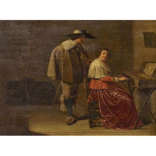 17. JH. HOLLAND : Dame am Viginal (DOBIASCHOFSKY AUKTIONEN AG)