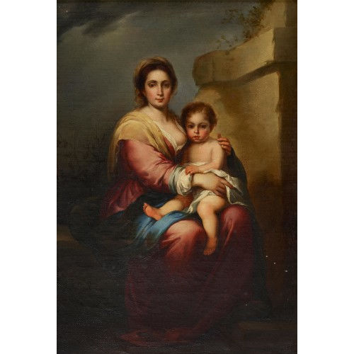 BARTOLOM� ESTEBAN MURILLO : Madonna mit dem Kind (DOBIASCHOFSKY AUKTIONEN AG)