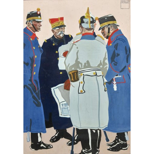 EMIL HUBER : Lagebesprechung (DOBIASCHOFSKY AUKTIONEN AG)