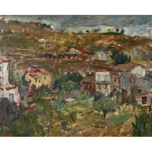 WALTER BODMER : Landschaft mit H�usern (DOBIASCHOFSKY AUKTIONEN AG)