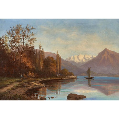 IDA MARIE C�CILE D�NZ : Thunersee mit Bl�emlisalp (DOBIASCHOFSKY AUKTIONEN AG)