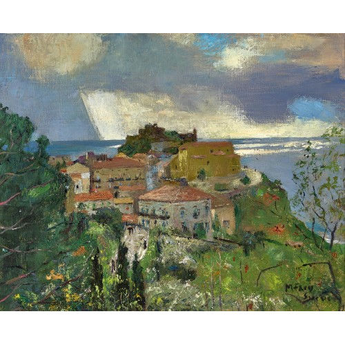 MARGUERITE FREY-SURBEK : 'Blick auf San Lucido' (DOBIASCHOFSKY AUKTIONEN AG)