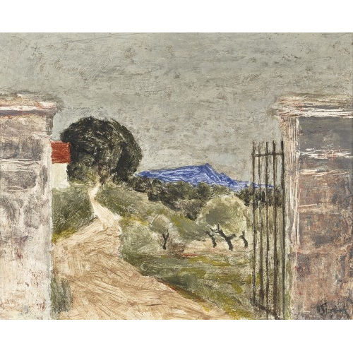 VICTOR SURBEK : Blick durchs Tor in die weite Landschaft (DOBIASCHOFSKY AUKTIONEN AG)