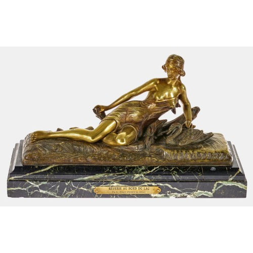 �DOUARD DROUOT : 'R�verie au bord du lac' (DOBIASCHOFSKY AUKTIONEN AG)