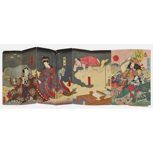 KUNISADA UTAGAWA : Leporello (DOBIASCHOFSKY AUKTIONEN AG)