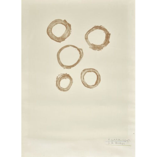 ROBERT BURNS MOTHERWELL : 'Five circles' (DOBIASCHOFSKY AUKTIONEN AG)