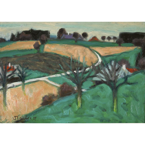 FRED STAUFFER : Weite Feldlandschaft (DOBIASCHOFSKY AUKTIONEN AG)