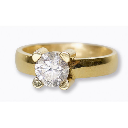 SOLITAIRE-RING : (DOBIASCHOFSKY AUKTIONEN AG)