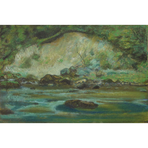 CHARLES L'EPLATTENIER : Steinige Uferlandschaft (DOBIASCHOFSKY AUKTIONEN AG)