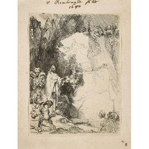 HARMENSZ REMBRANDT VAN RIJN : 'Die kleine Auferweckung des Lazarus' (DOBIASCHOFSKY AUKTIONEN AG)