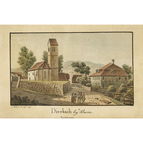 JAKOB SAMUEL WEIBEL : 'Diesbach bey Buren' (DOBIASCHOFSKY AUKTIONEN AG)